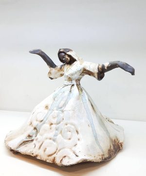 مجسمه رقص سما کوچیک سفال