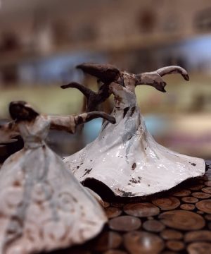 مجسمه رقص سما کوچیک سفال